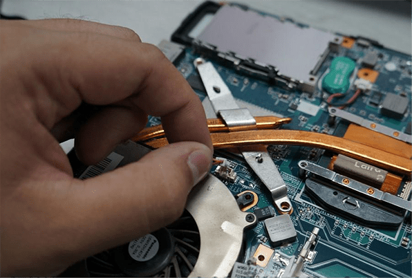 unplug the fan carefully